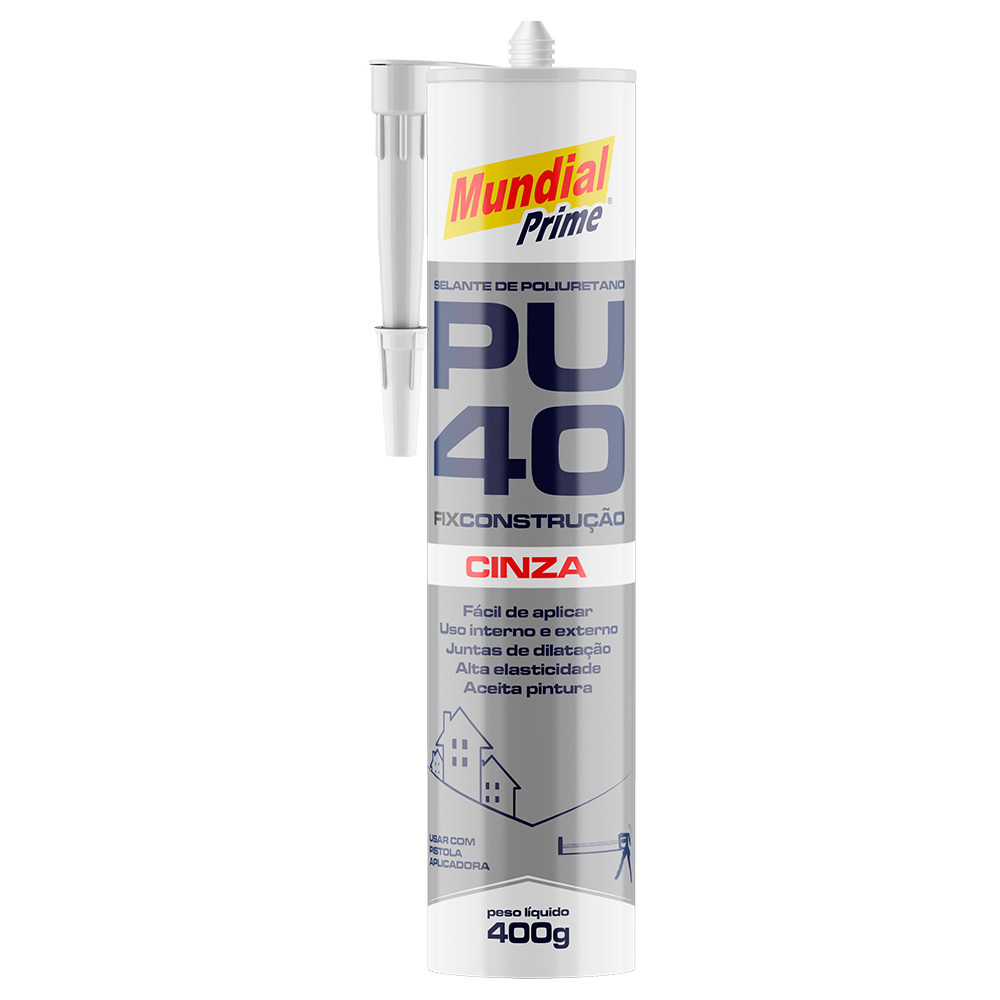 SELANTE DE POLIURETANO PU40 400GR MP CINZA