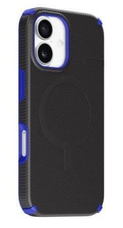 Capa Protetora Shield Flux iPhone 17 - Preta e Azul