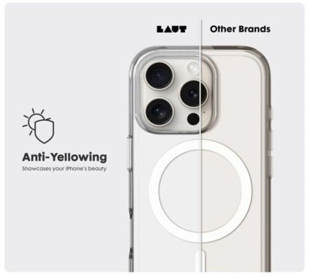 CAPA CRYSTAL M - IPHONE 16e/15/14/13 - TRANSPARENTE LAUT