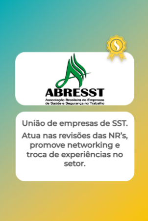 ABRESST - Associação Brasileira de Empresas de Saúde e Segurança no Trabalho