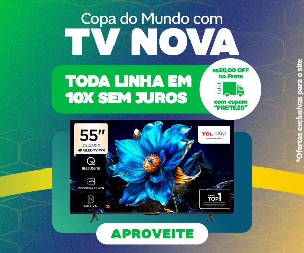 Copa do mundo com TV nova