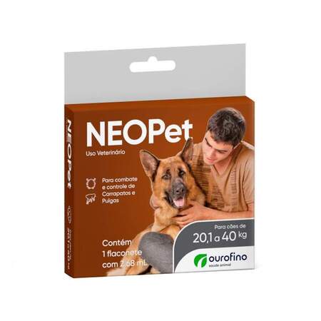 Antipulgas e Carrapatos Neopet Ourofino para Cães de 20,1 até 40kg