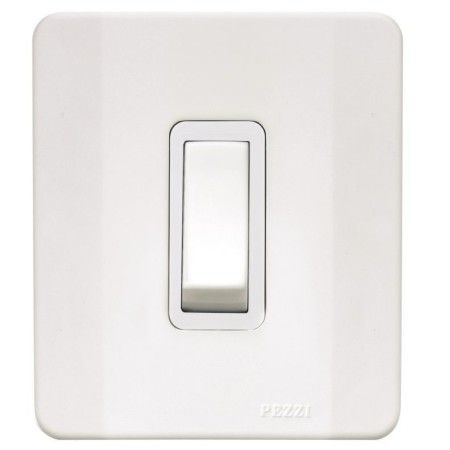 Interruptor Pezzi 1 Tecla Paralela com Placa e Caixa Branca 250v 10A 61510
