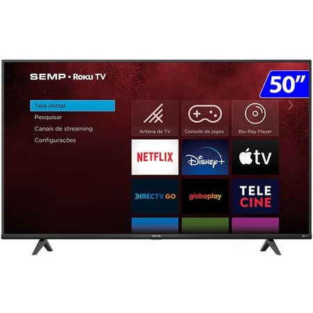 Tv/Televisor Semp RK8500 Smart Led Roku 4k 50’’