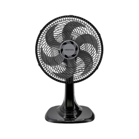 Ventilador de Mesa Ventisol Turbo 6 Pás 30cm Preto 220v