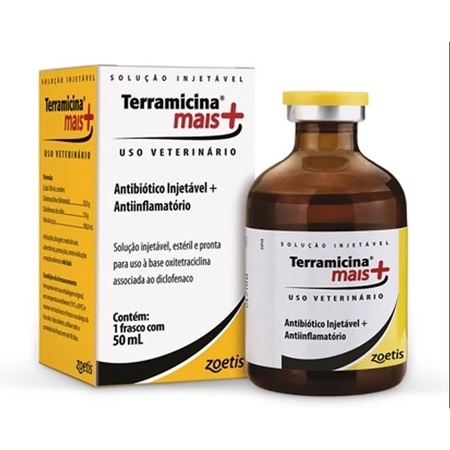 Terramicina Mais Zoetis Injetável 50ml