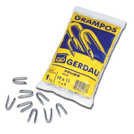 Grampo Gerdau Galvanizado para Cerca 1x9 1kg