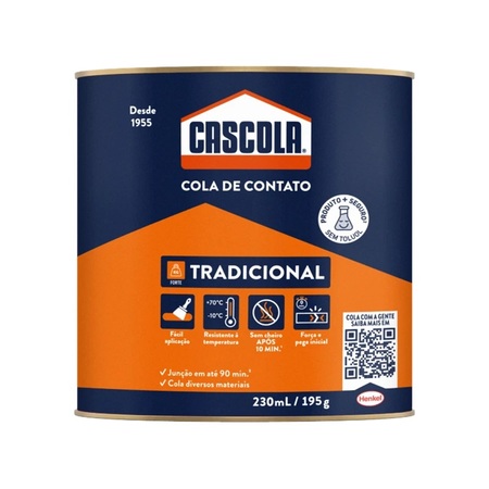 Cola Cascola sem Toluol 195g