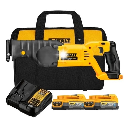 Serra Sabre Dewalt Velocidade Variável com Bateria 20v, carregador e Maleta DCS380KIT