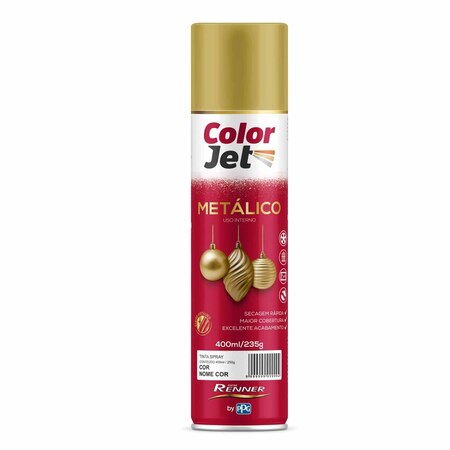 Tinta Renner Color Jet Metálico Cobre 400ml 1637