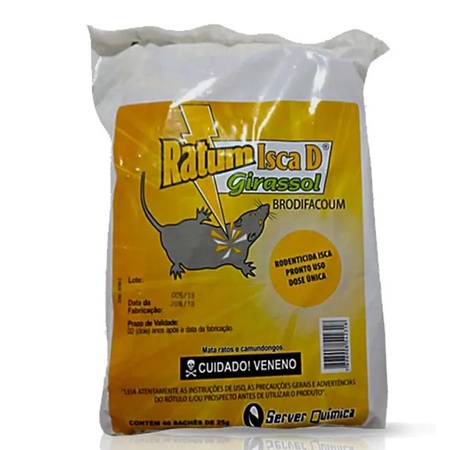Ratum Iscas D Girassol Server 25g