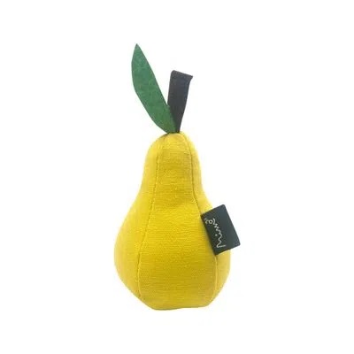 Brinquedo Pelúcia Mimo Pet Horti Fruti Collection Pera Amarela para Gatos PP217