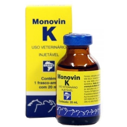 Monovin K Bravet 20ml Intramuscular ou Endovenosa