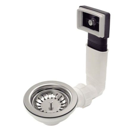 Válvula Tramontina 4 1/2" com Escape em Aço Inox Polido e Polipropileno para Pias e Cubas  94510/033 4.1/2