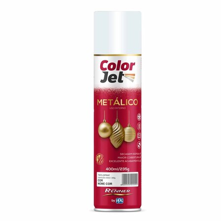 Tinta Renner Color Jet Metálico Prata 400ml 1634