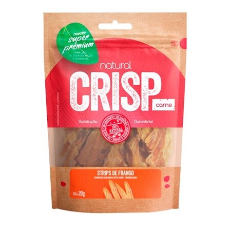 Snack Natural Crisp Iscas de Frango para Gatos 20g