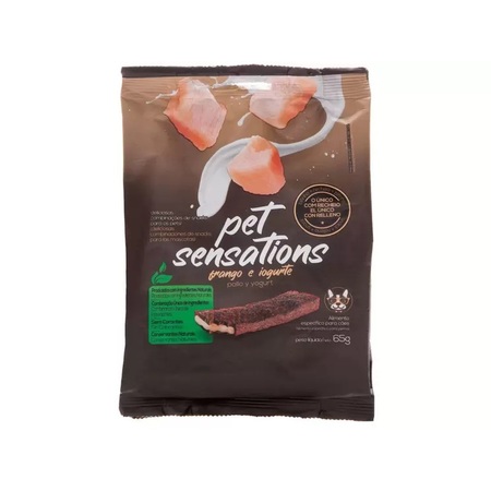 Petisco Bifinho Pet Sensations Petitos Frango e Iogurte 65g