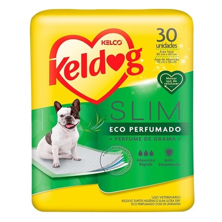 Tapete Higiênico Slim Dry Eco Perfumado com 30 unidades Keldog 12399