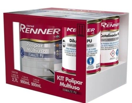 Kit Renner Polipar Brilhante Branco 4,5L 7200.33
