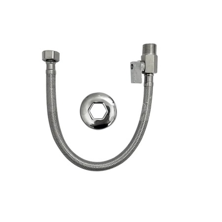 Engate Flexível Trançado Flvx Alta Vazão Inox Hidro 60 cm