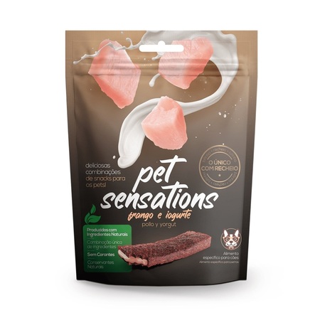 Petisco Bifinho Pet Sensations Petitos Frango e Iogurte 300g