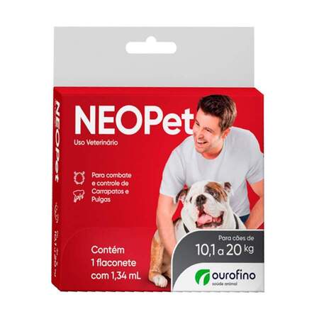 Antipulgas e Carrapatos Neopet Ourofino para Cães de 10,01 até 20kg