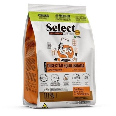 Ração Select Digestão Equilibrada Cães Adulto Mini/Pequenas15kg