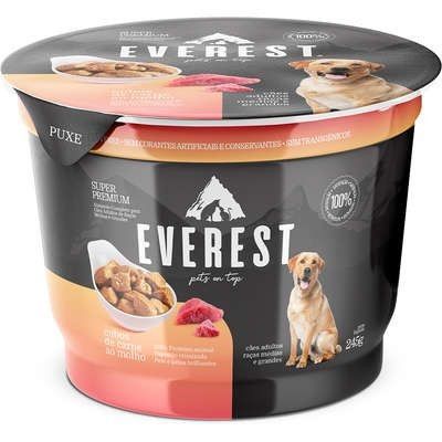 Ração Everest Cães Raças Grandes Carne Pote 245g