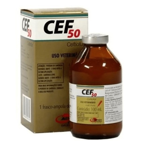 Cef 50 Ceftiofur Antibiótico Injetável 100ml Agener União