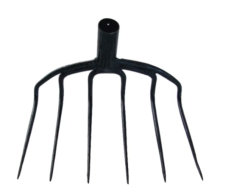 Garfo Para Silagem Reforçado Reto Mauá 6 Dentes