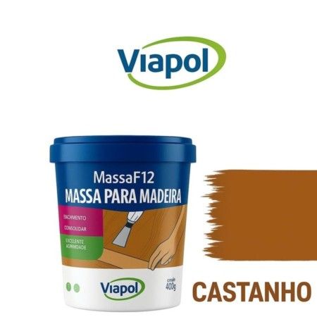 Massa F-12 Viapol Castanho 400g