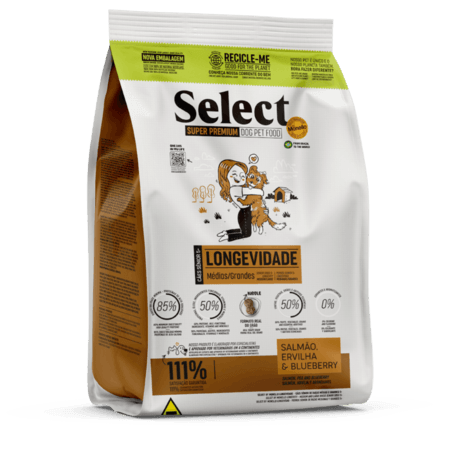 Ração Select Longevidade 5+Cães Sênior Médias/Grandes 2kg