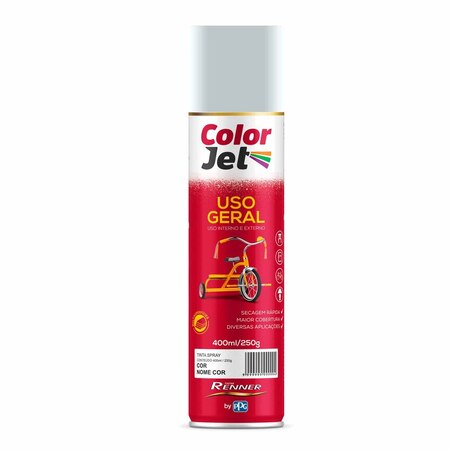 Tinta Renner Color Jet Uso Geral Alumínio Roda 400ml 1620