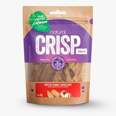 Snack Natural Crisp Chips Batata Doce e Frango 20g