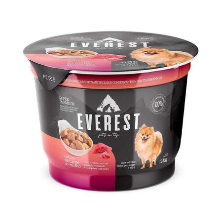 Ração Everest Cães Raças Pequenas Carne Pote 245g