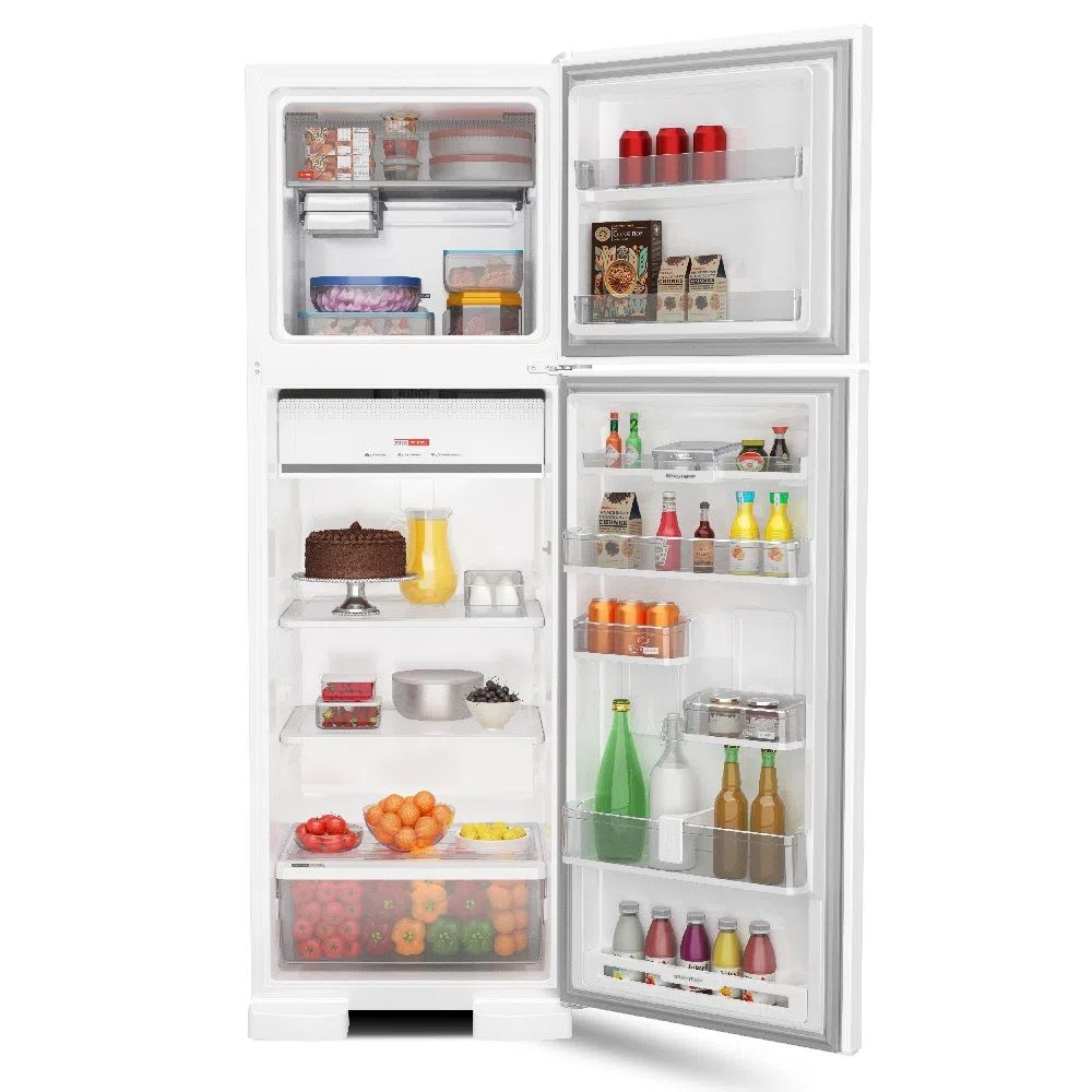 Geladeira Refrigerador Brastemp Brm Jb Frost Free Duplex Litros Branca Com Freeze Control