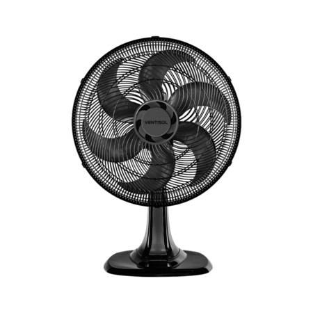 Ventilador de Mesa Ventisol Turbo 6 Pás Oscilante Preto 40cm 220v