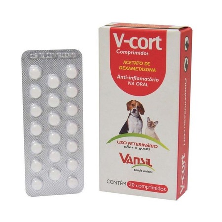 V Cort 200mg Vansil com 20 Comprimidos