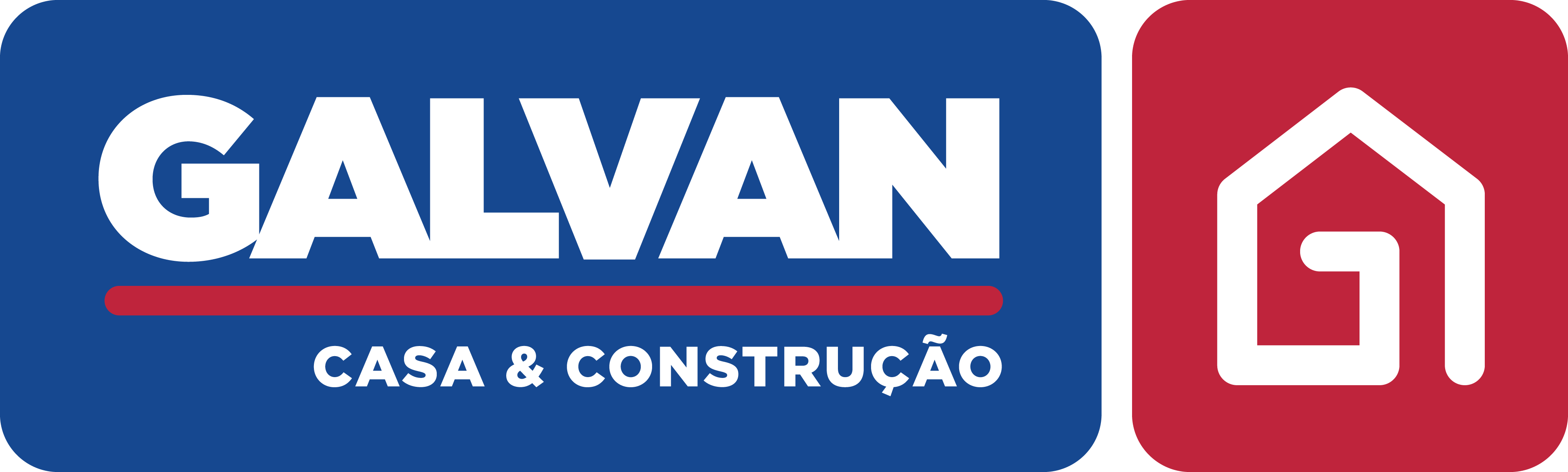 Logotipo GALVAN CASA E CONSTRUCAO