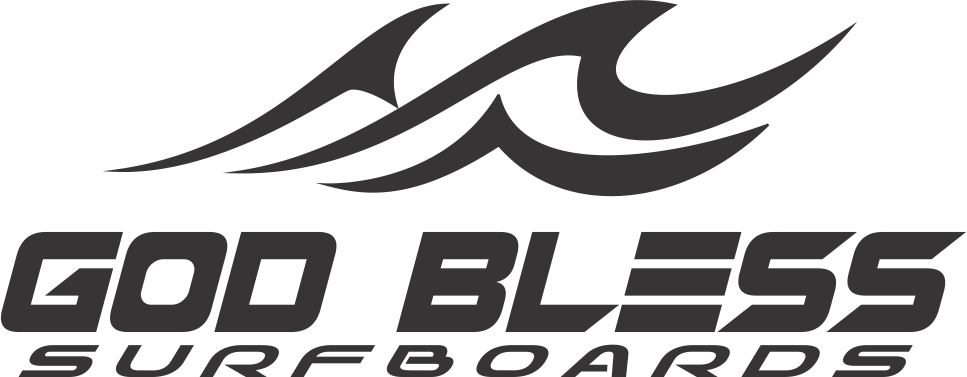 Logotipo GOD BLESS surfboards