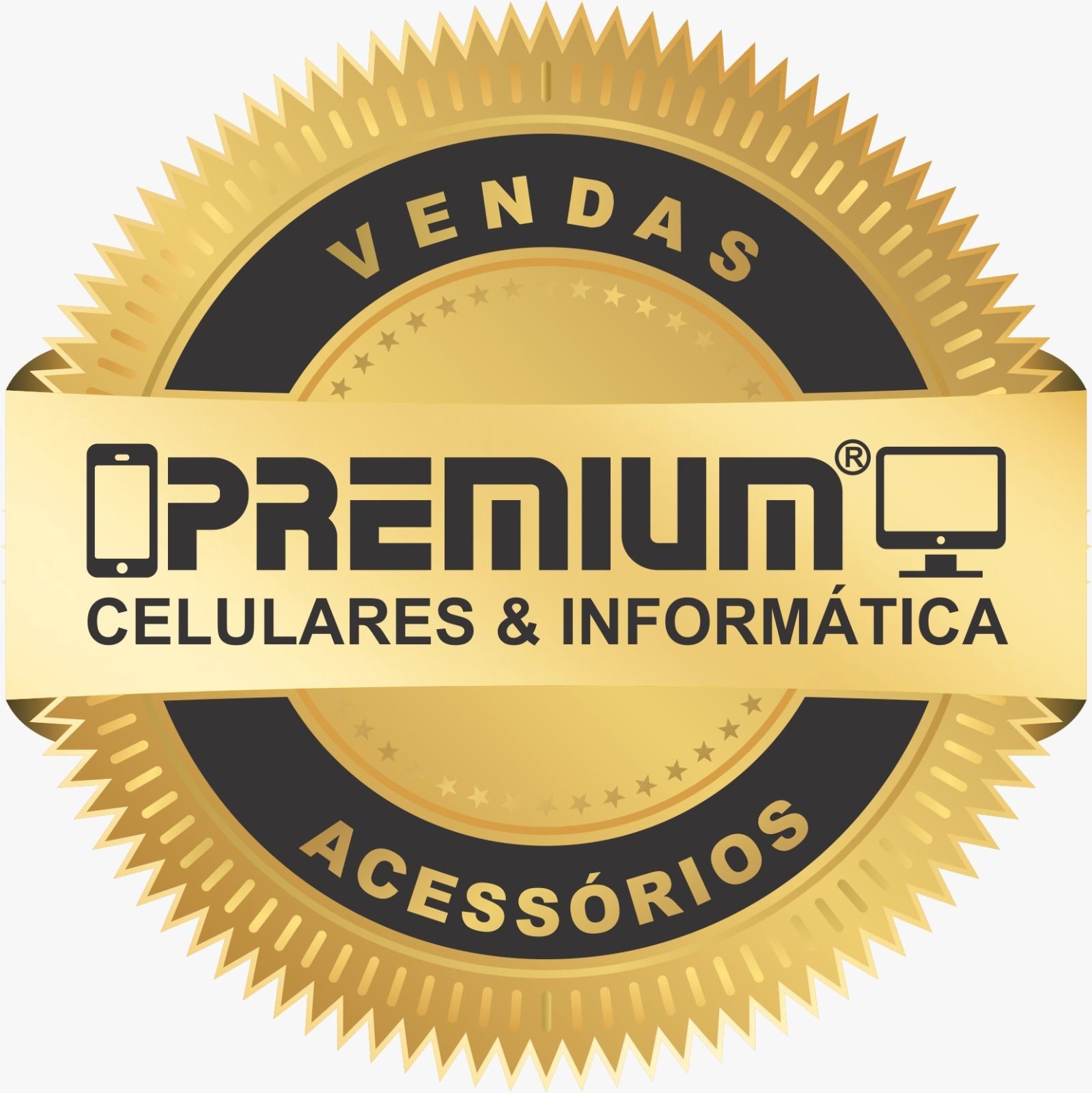 Logotipo Premium Celulares e Informática