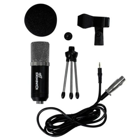 Kit Youtuber e Live Microfone Condensador Soudcasting 800 Lite Soundvoice
