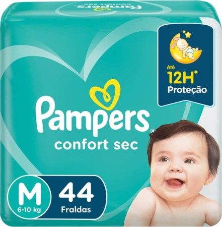 Fralda Pampers Confort Sec M C/44 Un.