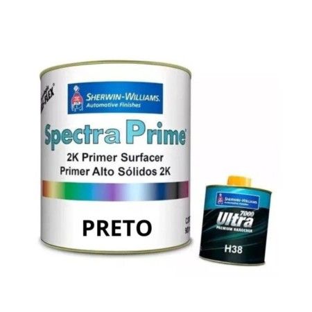 Kit Spectra Primer P30 HS Preto 900ml - LAZZURIL