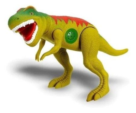 Dinossauro Adijomar Tirano Rex - Articulável com Som - Verde