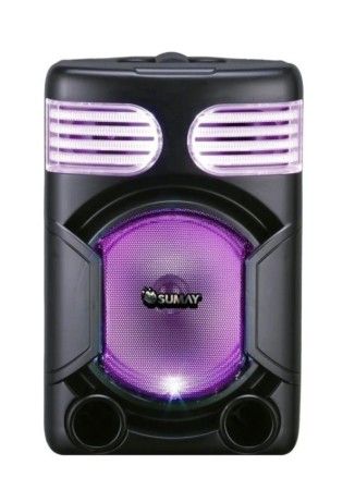 Caixa de Som Portátil Gedi Light 150W Rms USB Bluetooth Rádio Fm Sumay