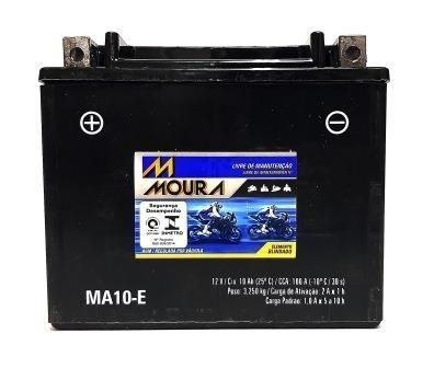 Bateria NINJA 650R BOULEVARD M800R GSF 1200S BANDIT DL 650 V-STROM NOVA MOURA MA10-E 10AH 0117
