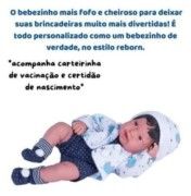 Boneca Bebê Reborn Baby Reborn Anny Doll Menino - 2440 - Cotiplás