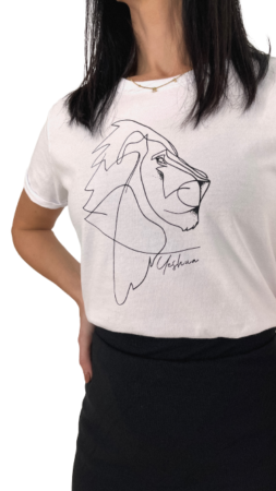 Tshirt Premium Branca Leão de Judá