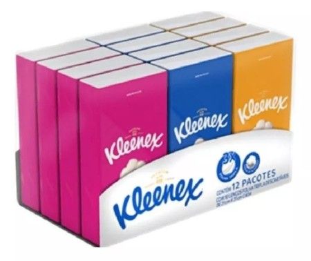 Lenço de Papel Kleenex Bolso Suave 12X10Un.